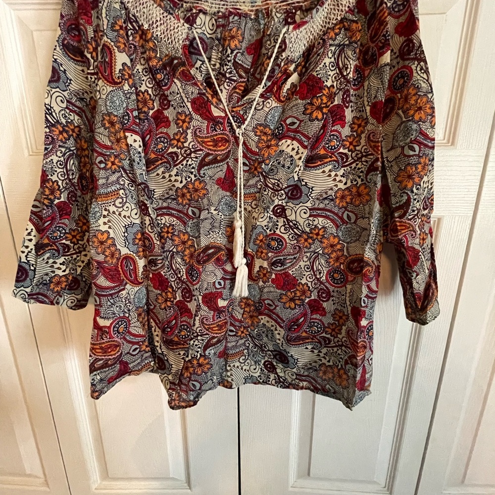 Lucky Brand boho blouse